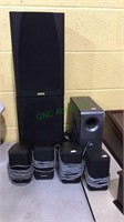 Speakers and sub woofer lot, VAIO subwoofer, 2