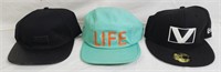 3 Graphic Hats, Life, Expr & V