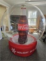 Large Coca-Cola Snow Globe Yard Decor