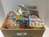 Large Box of Silly Bandz and Beanie Bandz Various