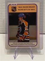 Wayne Gretzky 1981/82 Record Breaker Card