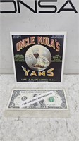 Vintage Black Americana Uncle Kolas Yams