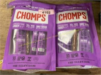 2-pks Chomps zero sugar beef sticks