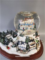 Musical Village Snow Globe -Working