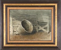 RONNIE WELLS OIL PAINTING (BASKET)