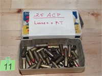 25 Auto Mixed Rnds 23ct w/ 12ct Fired Brass