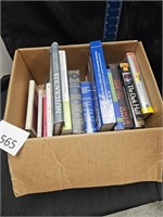 Box of hardback books