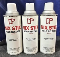 3 Cans Nix Stix Mold Release Sprays