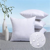 MIULEE Pack of 4  18x18 Outdoor Pillow Inserts