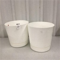 (FINAL SALE) 2 PCS  CYLINDER POT SIZE 8''