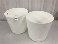 (FINAL SALE) 2 PCS  CYLINDER POT SIZE 8''