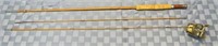 Vintage South Nend fishing rod, The Colonel 1864