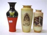 Three vintage Shelley ceramic vases