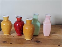 Small Glass Avon  Vases.