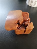 Wooden puzzle box