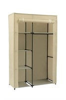 Homebi Portable Wardrobe, Beige, 41x18x62" -