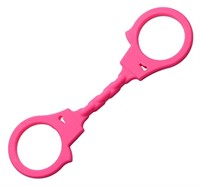 Frisky 4 Play Pink Silicone Handcuffs, 1 Count