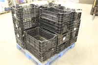 (18) Plastic Crates, Approx 23"x15"x9"