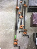 4 small pipe clamps