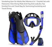 MSRP $28 Adult Snorkeling Set