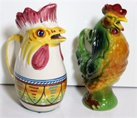 Rooster Pitchers (lot of 2)