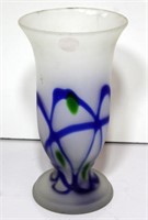 Frosted Design Vase by Polish Artist