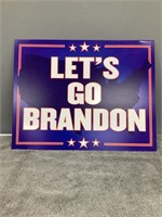 Metal Let's Go Brandon Sign