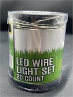 LED Wire Light Set 20ct by TrueLiving Outdoors NEW