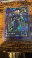 2022 Donruss Optic James Cook rated rookie