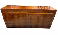 African Redwood 9-Drawer Dresser W/ Mirror;Italian