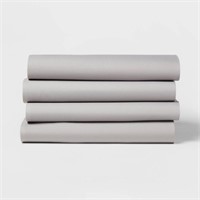 Twin/Twin XL 4pk Solid Microfiber Fitted Sheet...