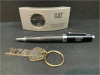 CAT-Caterpillar Clock, Pen, Key Ring
