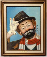 Red Skelton Ltd Edition Signed Giclee on Canvas
