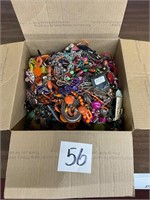 Box lot 19.5 pounds of costume jewelry