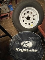 Farm equipment-Tire/rim 205/75R/14 & cover