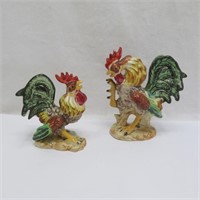 Rooster Figurines - ceramic