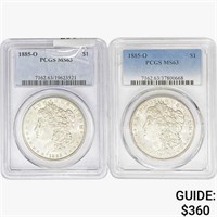 1885-O [2] Morgan Silver Dollar PCGS MS63