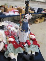 1 lot of decorative snowman items