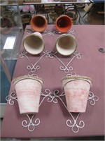 6 wall mount decorative pot holders SEE PICS