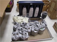1 lot of bar soap, sample sized body cream & other