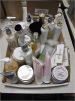 1 flat of tester lotion, cream and other
