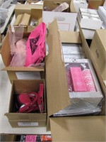 3 boxes; manicure set, loofah, toiletry bag, &