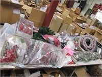1 LARGE lot of Christmas decorations; garlands,