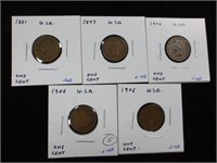 5 US Indian Cents