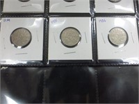 14-George V-CDN 5 cent Pieces