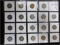 19-George VI-CDN 5 cent Pieces