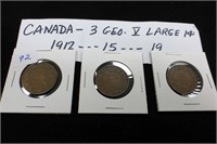 3-Canada Large Cents