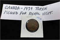 Canada 1939 Royal Visit Token