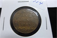 Canada 1909 large 1 cent