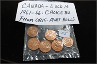 Canada 6 BU pennies